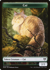 Dwarf Berserker // Cat Double-Sided Token [Kaldheim Tokens] | Good Games Modbury