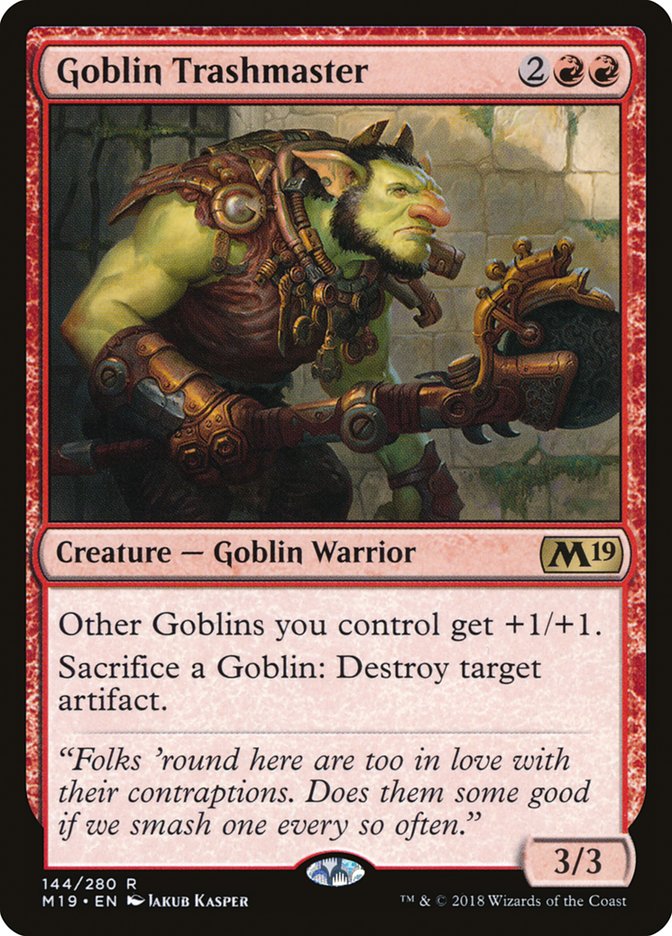 Goblin Trashmaster [Core Set 2019] | Good Games Modbury