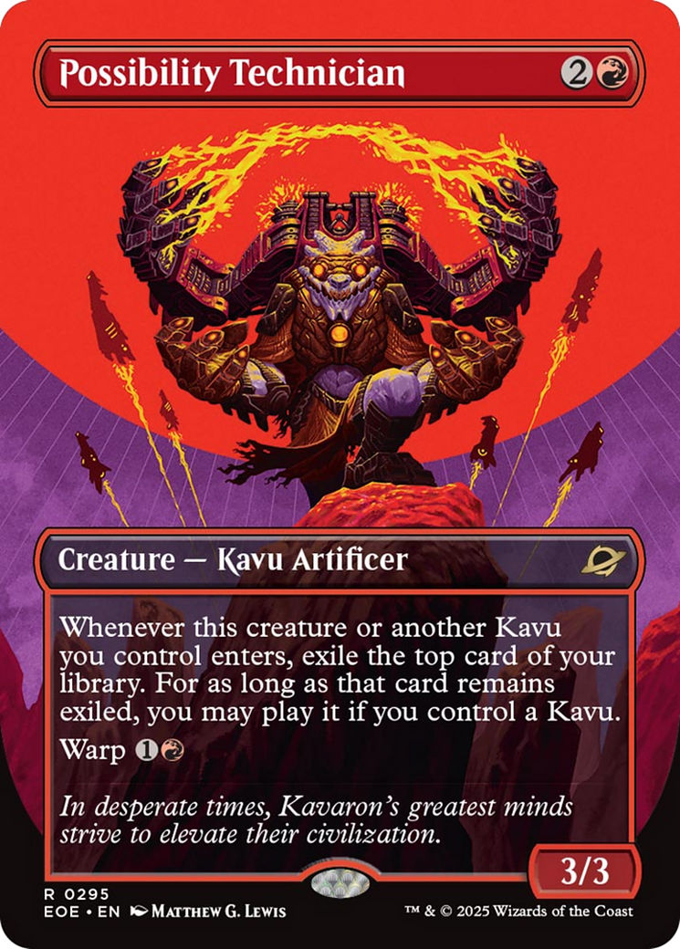 Possibility Technician (Borderless) [Edge of Eternities] | Good Games Modbury