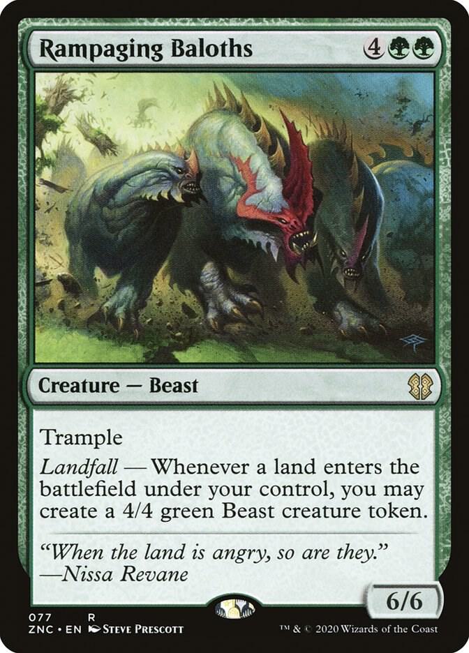 Rampaging Baloths 77/142 (Commander: Zendikar Rising)  | Good Games Modbury