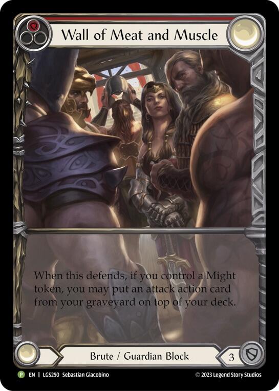 Wall of Meat and Muscle [LGS250] (Promo)  Rainbow Foil | Good Games Modbury