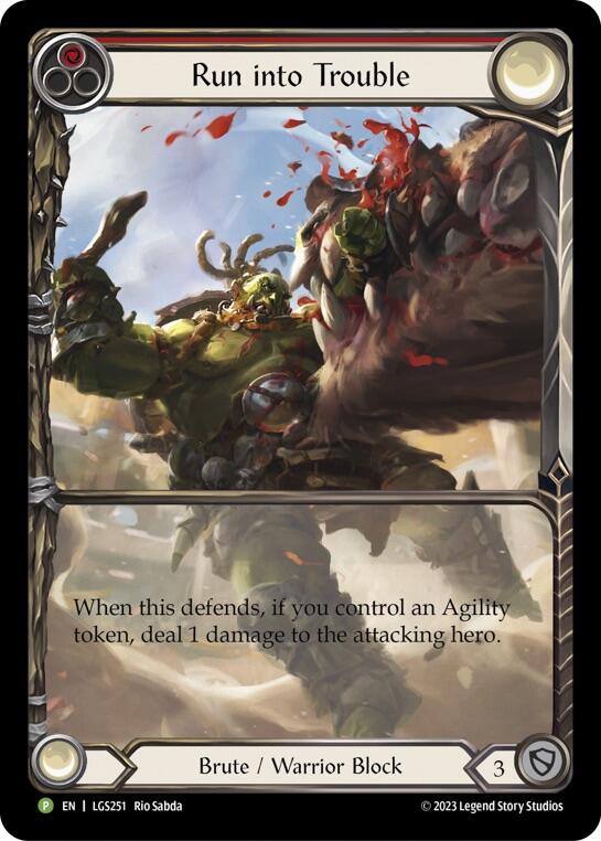 Run into Trouble [LGS251] (Promo)  Rainbow Foil | Good Games Modbury