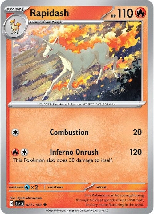 Rapidash (027/162) [Scarlet & Violet: Temporal Forces] | Good Games Modbury