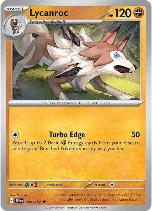 Lycanroc (090/162) [Scarlet & Violet: Temporal Forces] | Good Games Modbury