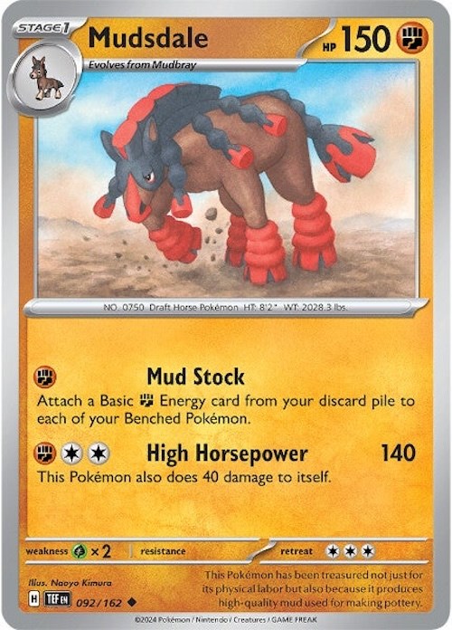 Mudsdale (092/162) [Scarlet & Violet: Temporal Forces] | Good Games Modbury