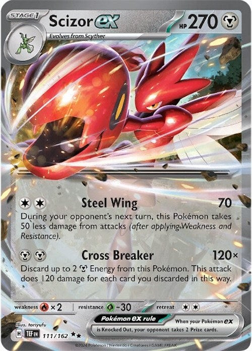 Scizor ex (111/162) [Scarlet & Violet: Temporal Forces] | Good Games Modbury