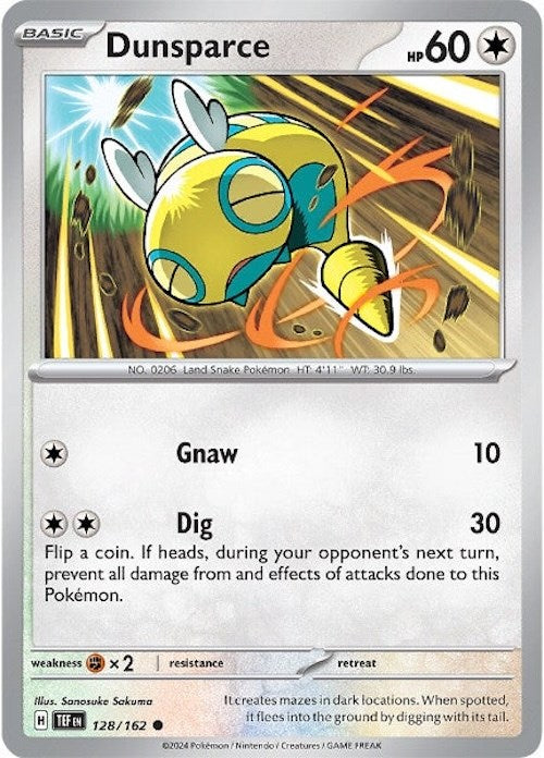 Dunsparce (128/162) [Scarlet & Violet: Temporal Forces] | Good Games Modbury