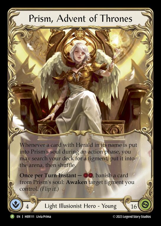 Prism, Advent of Thrones [HER111] (Promo)  Rainbow Foil | Good Games Modbury