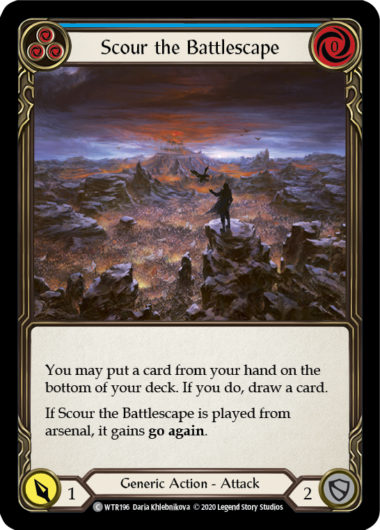 Scour the Battlescape (Blue) [U-WTR196] (Welcome to Rathe Unlimited)  Unlimited Normal | Good Games Modbury