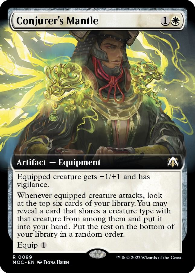 Conjurer's Mantle 99/444 (Commander: March of the Machine)  - Extended Art | Good Games Modbury