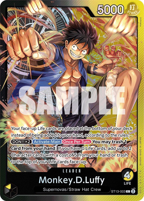 Monkey.D.Luffy [Ultra Deck: The Three Brothers] | Good Games Modbury