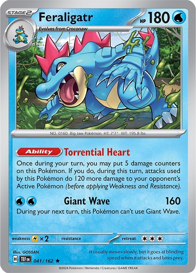 Feraligatr (041/162) (Theme Deck Exclusive) [Scarlet & Violet: Temporal Forces] | Good Games Modbury