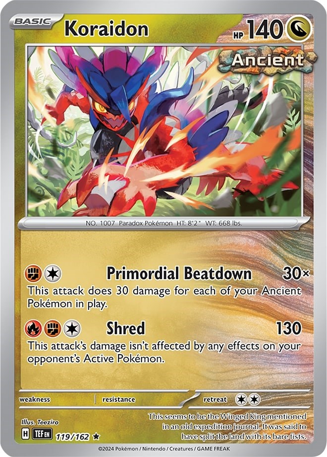 Koraidon (119/162) (Theme Deck Exclusive) [Scarlet & Violet: Temporal Forces] | Good Games Modbury