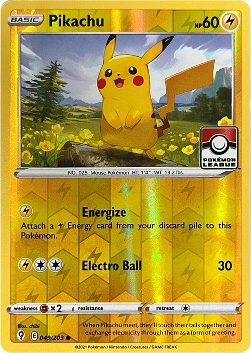 Pikachu (049/203) (2023 2024 League Promo) [League & Championship Cards] | Good Games Modbury