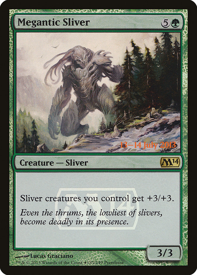 Megantic Sliver [Magic 2014 Prerelease Promos] | Good Games Modbury