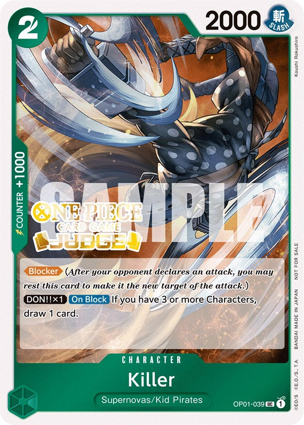 Killer (Judge Pack Vol. 3) [One Piece Promotion Cards] | Good Games Modbury