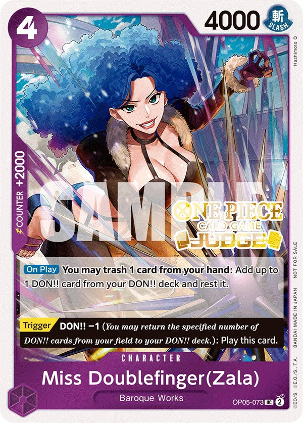 Miss Doublefinger(Zala) (Judge Pack Vol. 3) [One Piece Promotion Cards] | Good Games Modbury