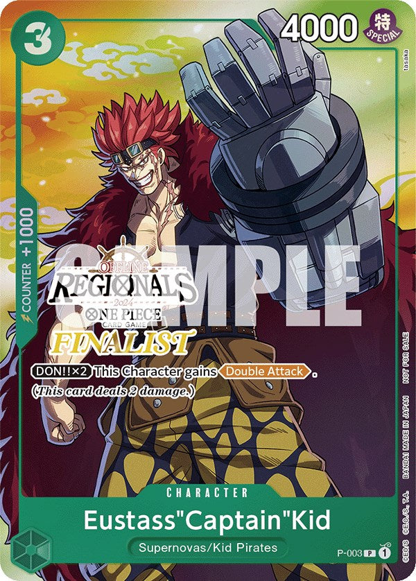 Eustass"Captain"Kid (Offline Regional 2024 Vol. 2) [Finalist] [One Piece Promotion Cards] | Good Games Modbury