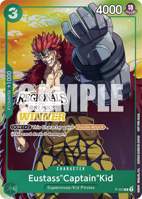 Eustass"Captain"Kid (Offline Regional 2024 Vol. 2) [Winner] [One Piece Promotion Cards] | Good Games Modbury