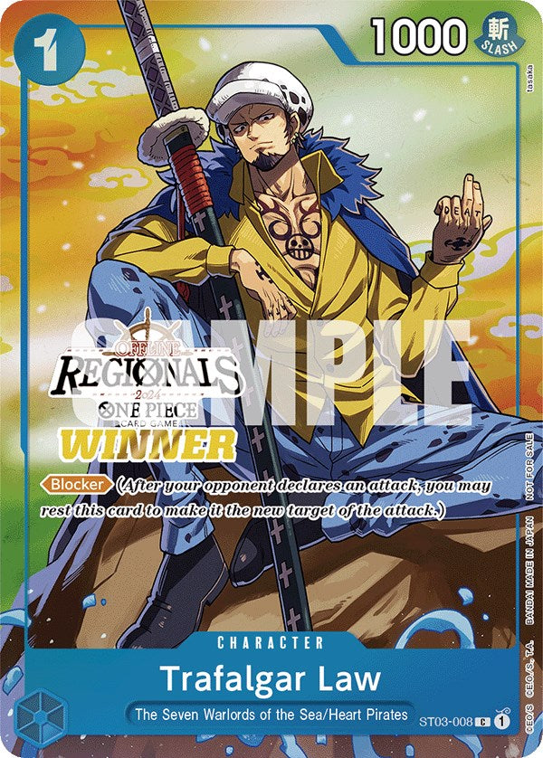 Trafalgar Law (Offline Regional 2024 Vol. 2) [Winner] [One Piece Promotion Cards] | Good Games Modbury
