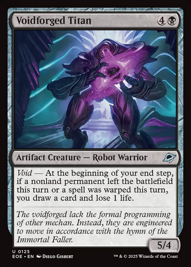Voidforged Titan 125/276 (Edge of Eternities)  - Foil | Good Games Modbury