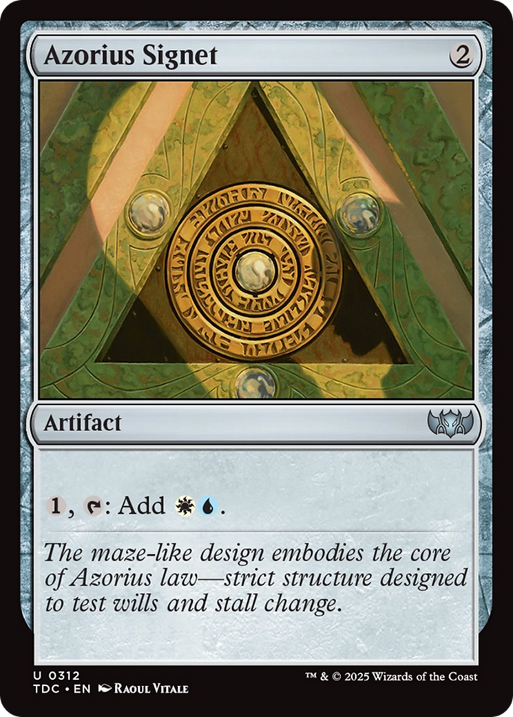 Azorius Signet [Tarkir: Dragonstorm Commander] | Good Games Modbury