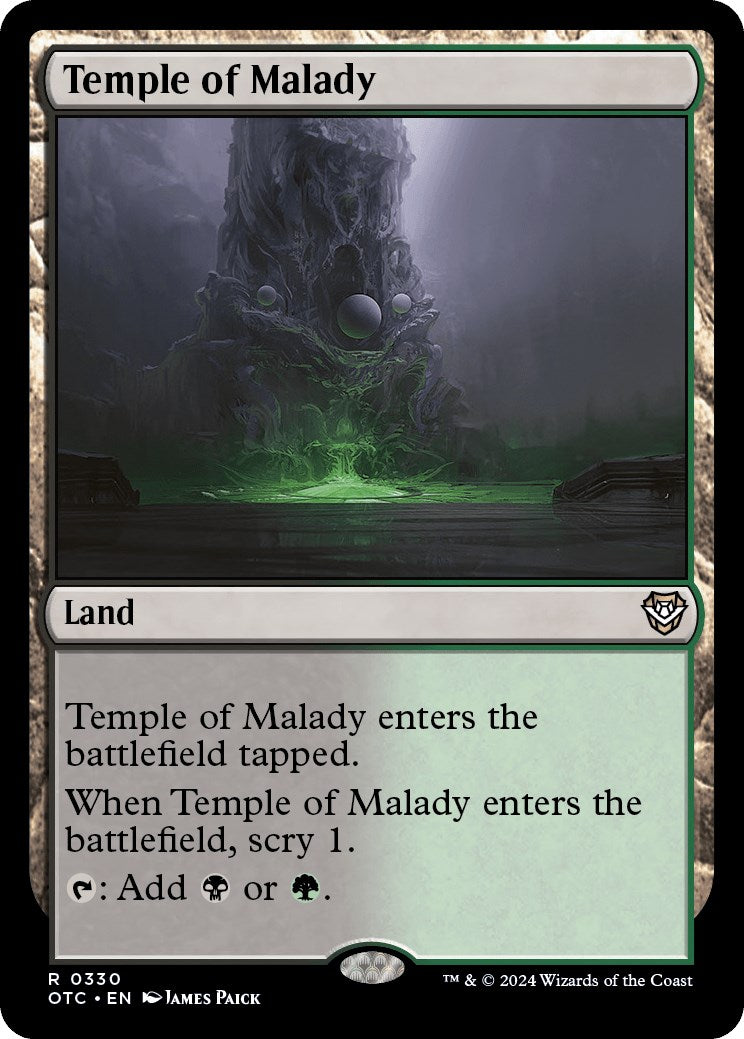 Temple of Malady [Outlaws of Thunder Junction Commander] | Good Games Modbury