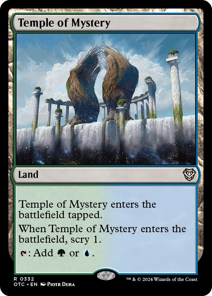 Temple of Mystery [Outlaws of Thunder Junction Commander] | Good Games Modbury