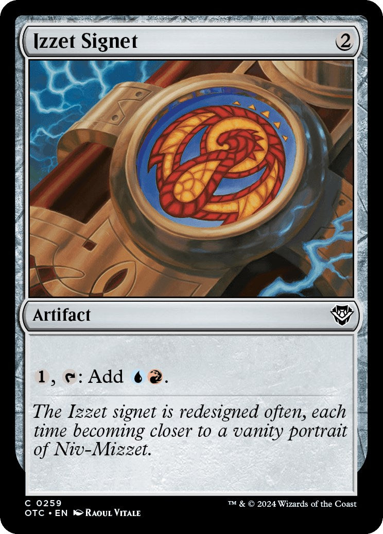 Izzet Signet [Outlaws of Thunder Junction Commander] | Good Games Modbury