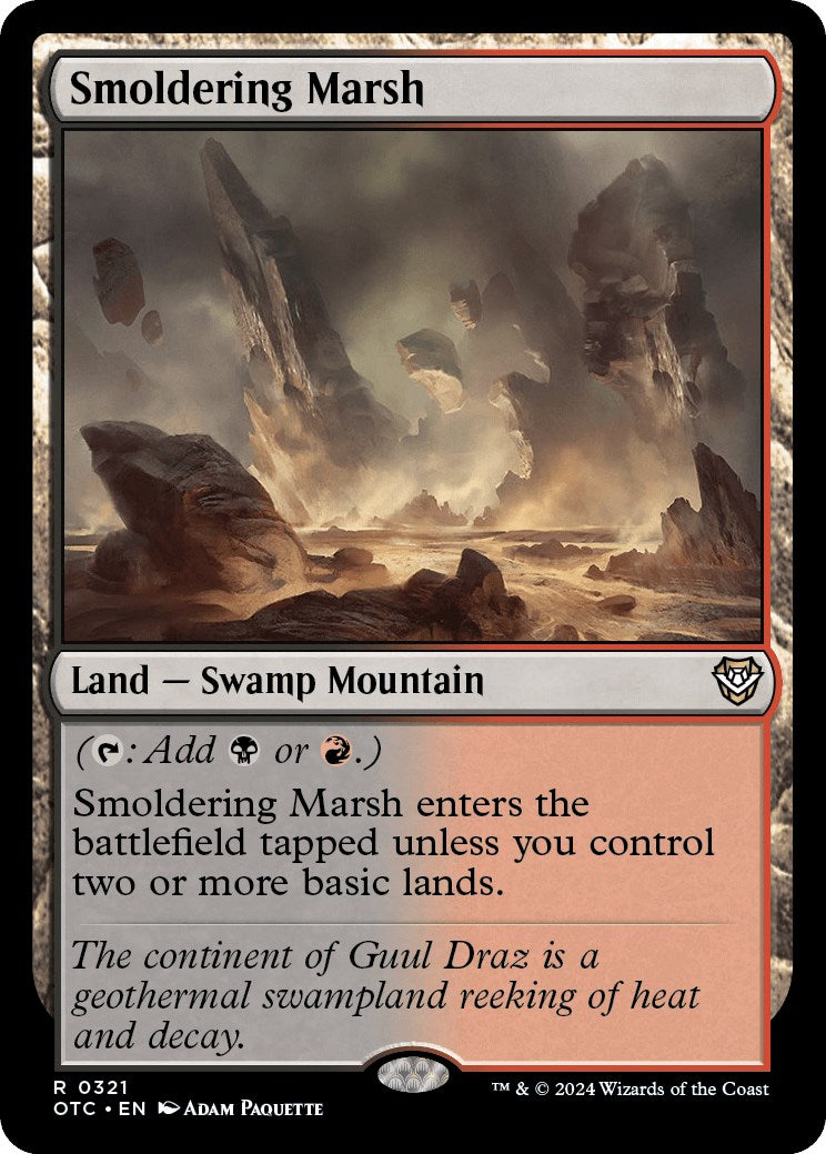 Smoldering Marsh [Outlaws of Thunder Junction Commander] | Good Games Modbury