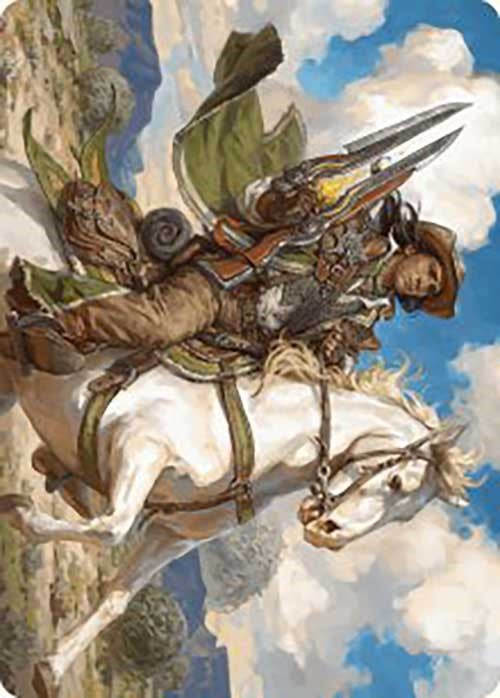 Wylie Duke, Atiin Hero Art Card [Outlaws of Thunder Junction Art Series] | Good Games Modbury