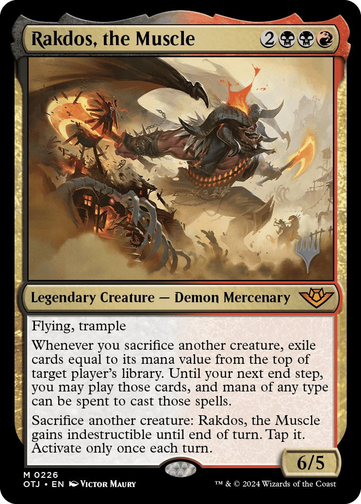 Rakdos, the Muscle (Promo Pack) [Outlaws of Thunder Junction Promos] | Good Games Modbury