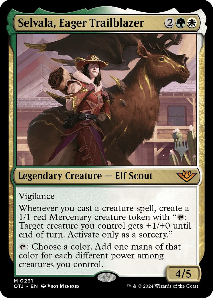 Selvala, Eager Trailblazer (Promo Pack) [Outlaws of Thunder Junction Promos] | Good Games Modbury