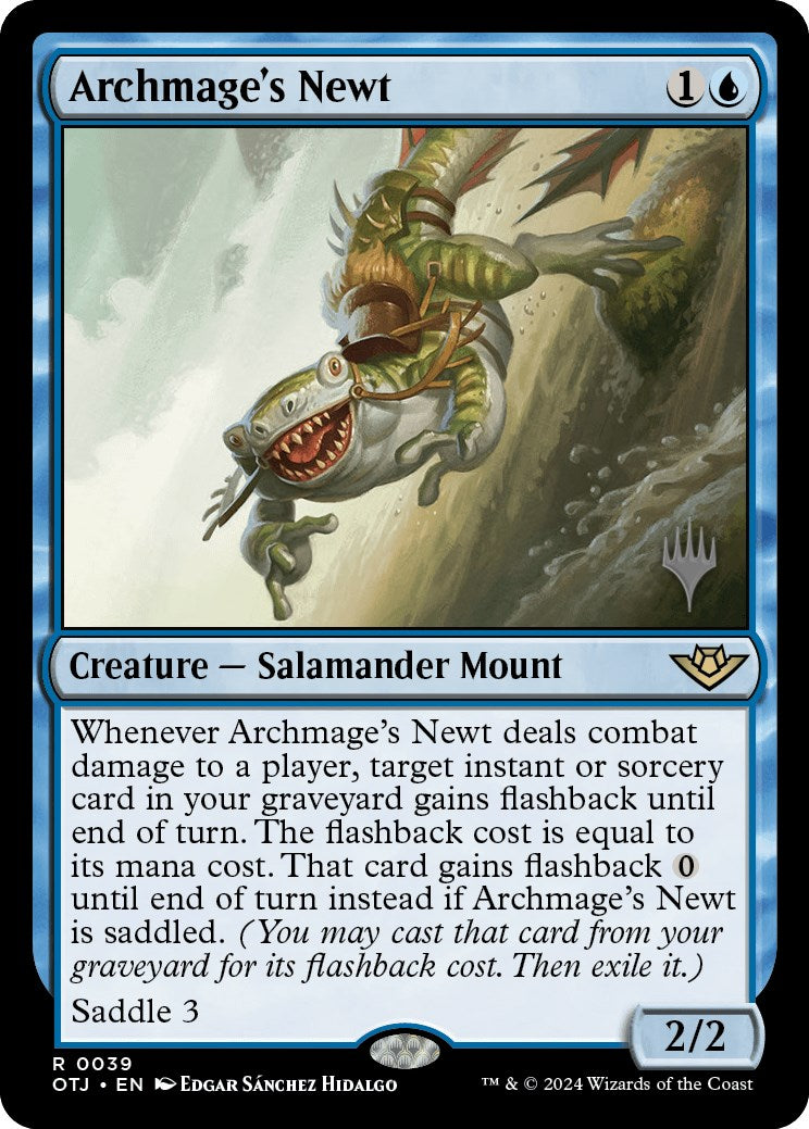 Archmage's Newt (Promo Pack) [Outlaws of Thunder Junction Promos] | Good Games Modbury