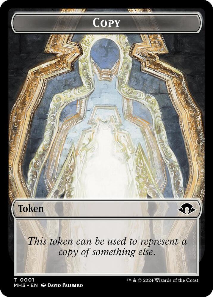 Copy Eldrazi Angel Double Sided Token 1 // 2 (Commander: Modern Horizons 3)  - Ripple Foil | Good Games Modbury