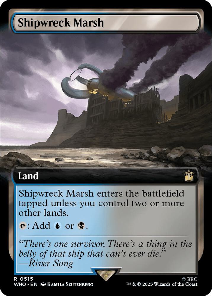 Shipwreck Marsh 515/331 (Universes Beyond: Doctor Who)  - Extended Art | Good Games Modbury