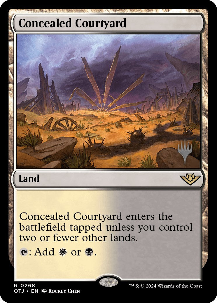 Concealed Courtyard (Promo Pack) [Outlaws of Thunder Junction Promos] | Good Games Modbury