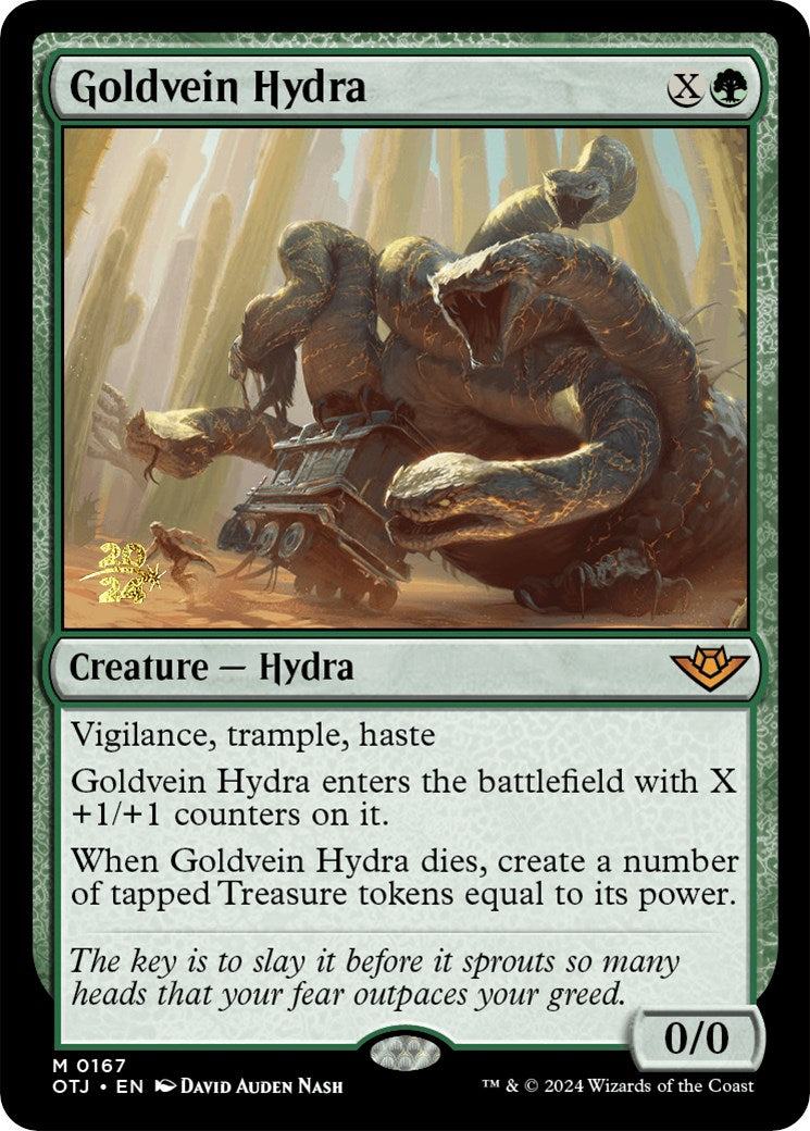 Goldvein Hydra [Outlaws of Thunder Junction Prerelease Promos] | Good Games Modbury