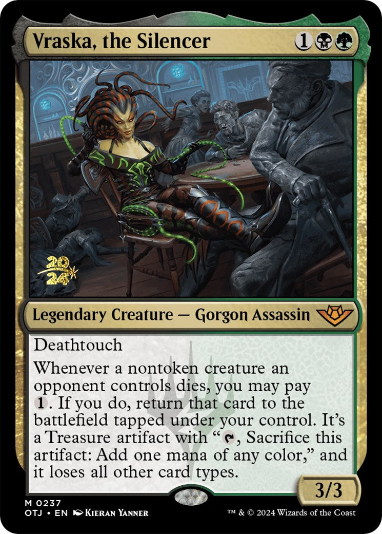 Vraska, the Silencer [Outlaws of Thunder Junction Prerelease Promos] | Good Games Modbury