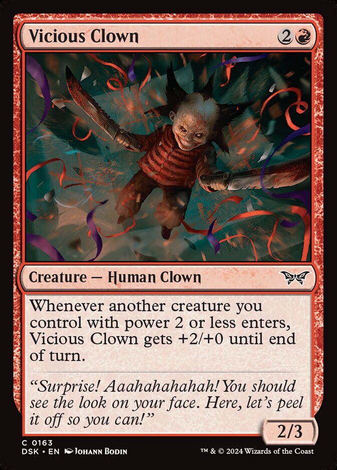Vicious Clown 163 (Duskmourn: House of Horror)  - Foil | Good Games Modbury