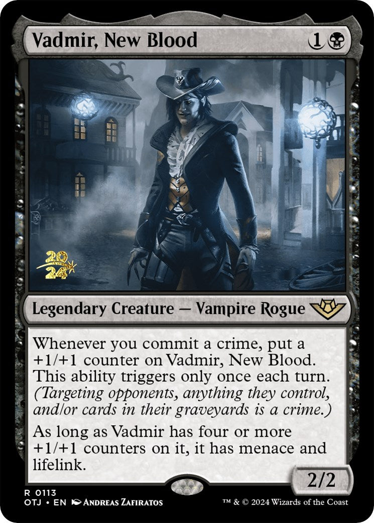 Vadmir, New Blood [Outlaws of Thunder Junction Prerelease Promos] | Good Games Modbury