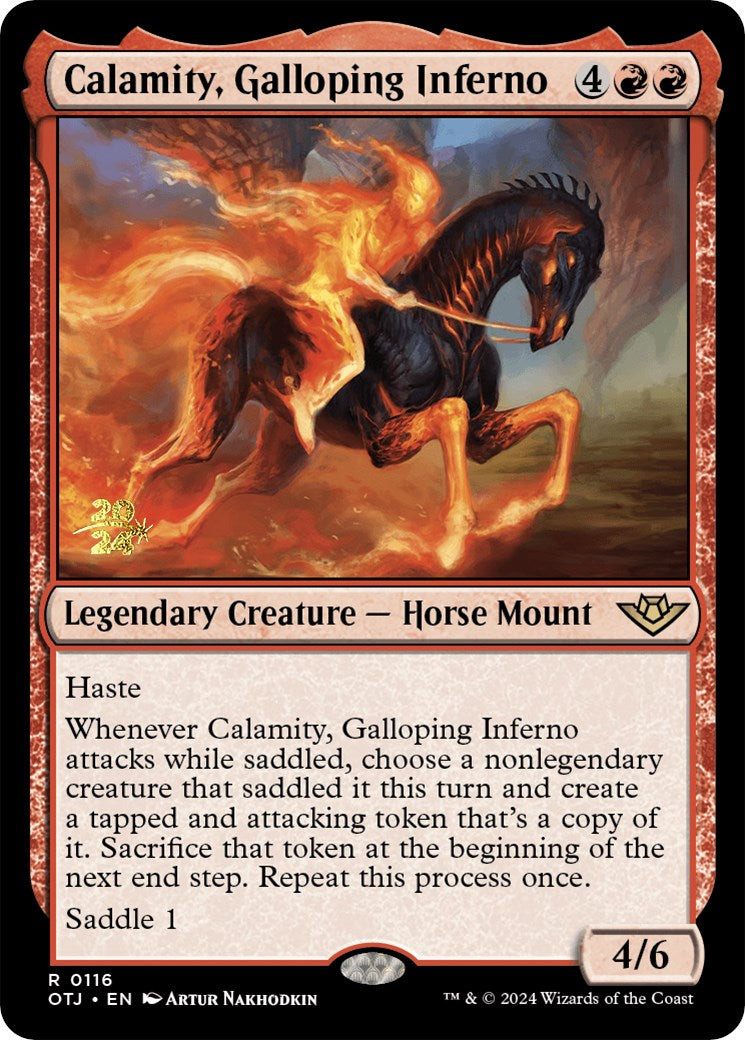 Calamity, Galloping Inferno [Outlaws of Thunder Junction Prerelease Promos] | Good Games Modbury