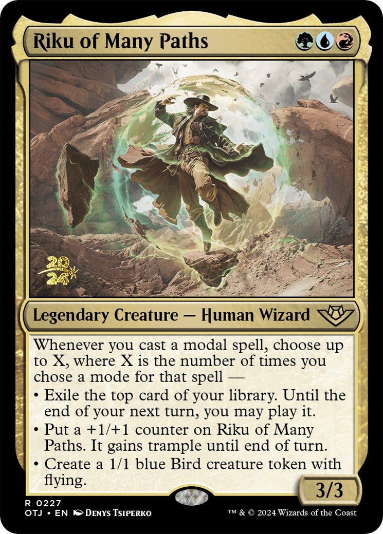 Riku of Many Paths [Outlaws of Thunder Junction Prerelease Promos] | Good Games Modbury