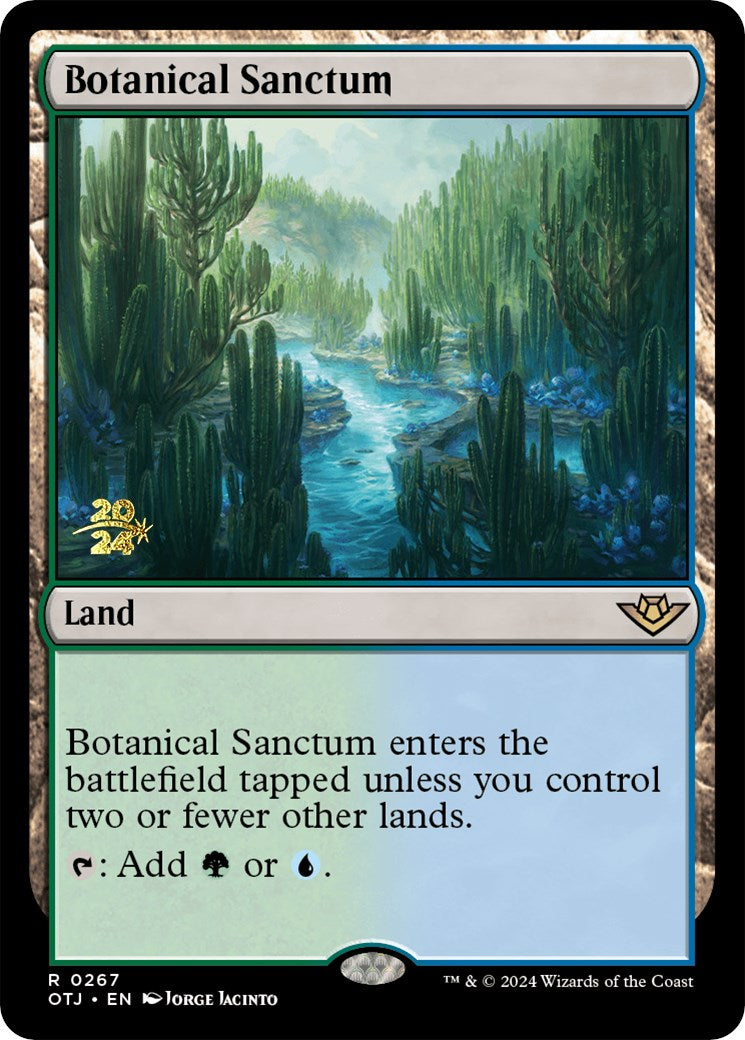 Botanical Sanctum (OTJ) [Outlaws of Thunder Junction Prerelease Promos] | Good Games Modbury