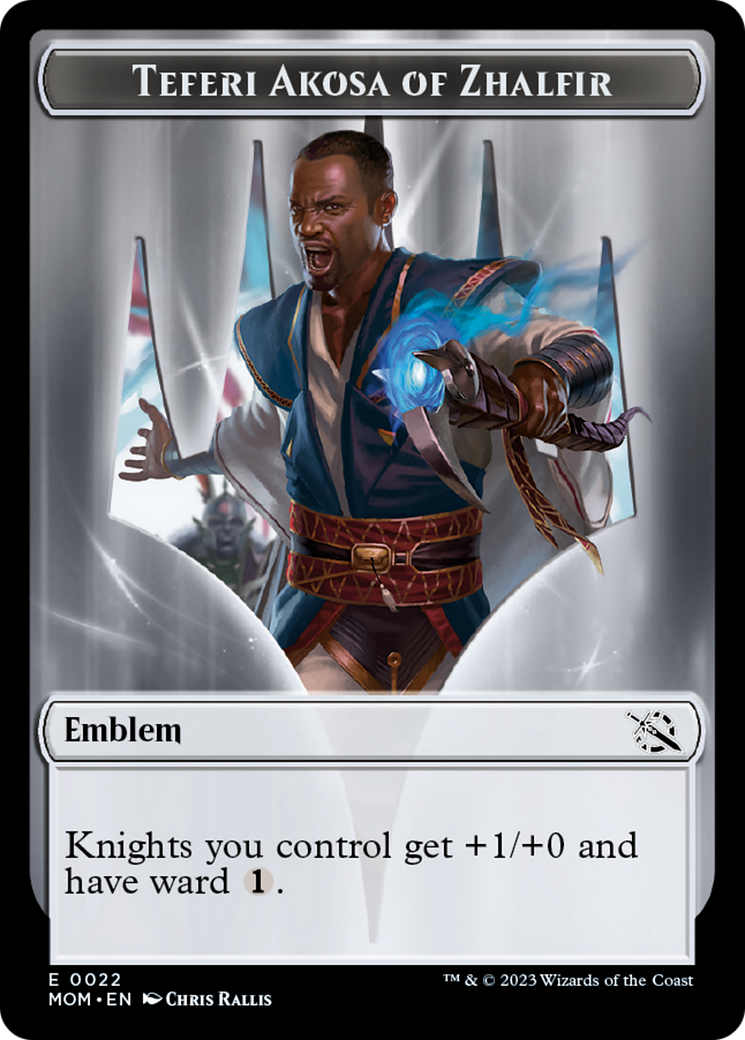 Teferi Akosa of Zhalfir Emblem [March of the Machine Tokens] | Good Games Modbury