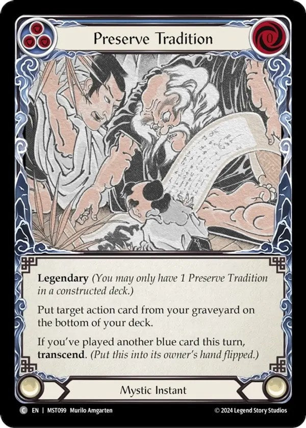 Perserve Tradition [MST099] (Part the Mistveil) | Good Games Modbury