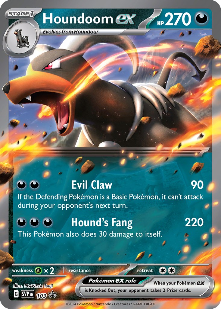 Houndoom ex (103) [Scarlet & Violet: Black Star Promos] | Good Games Modbury