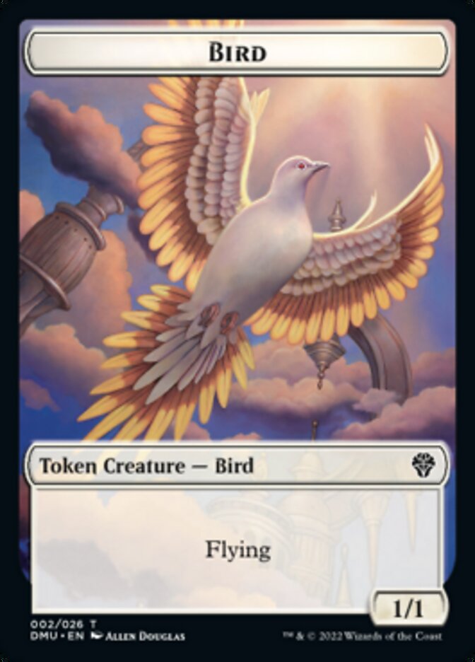 Bird (002) // Goblin Double-Sided Token [Dominaria United Tokens] | Good Games Modbury