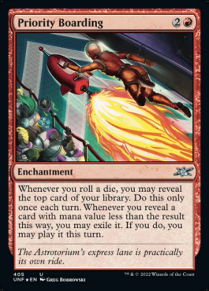 Priority Boarding (Galaxy Foil) [Unfinity] | Good Games Modbury