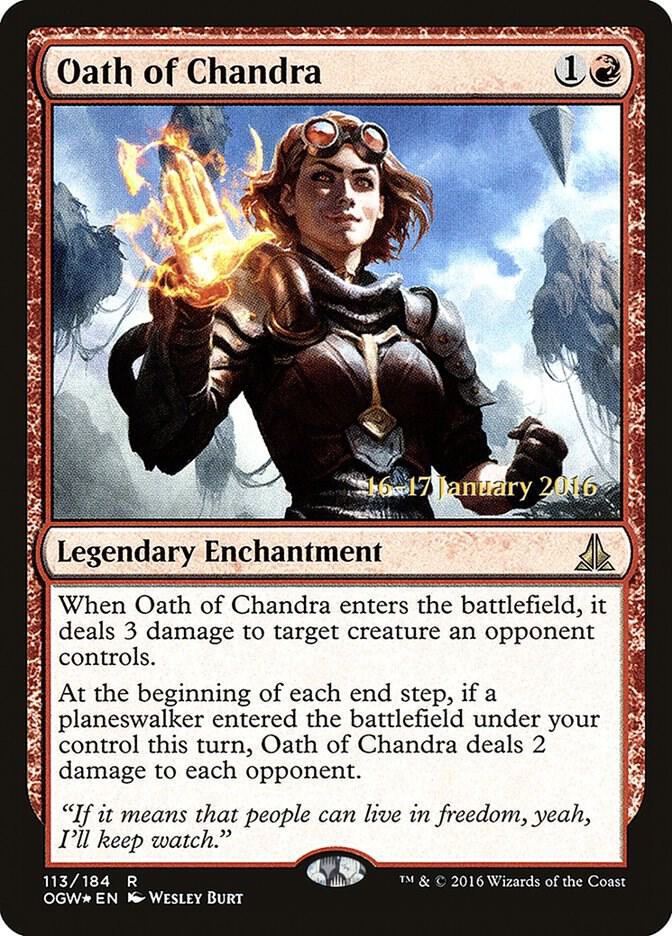 Oath of Chandra 113s/65 (Prerelease Cards)  - Foil | Good Games Modbury